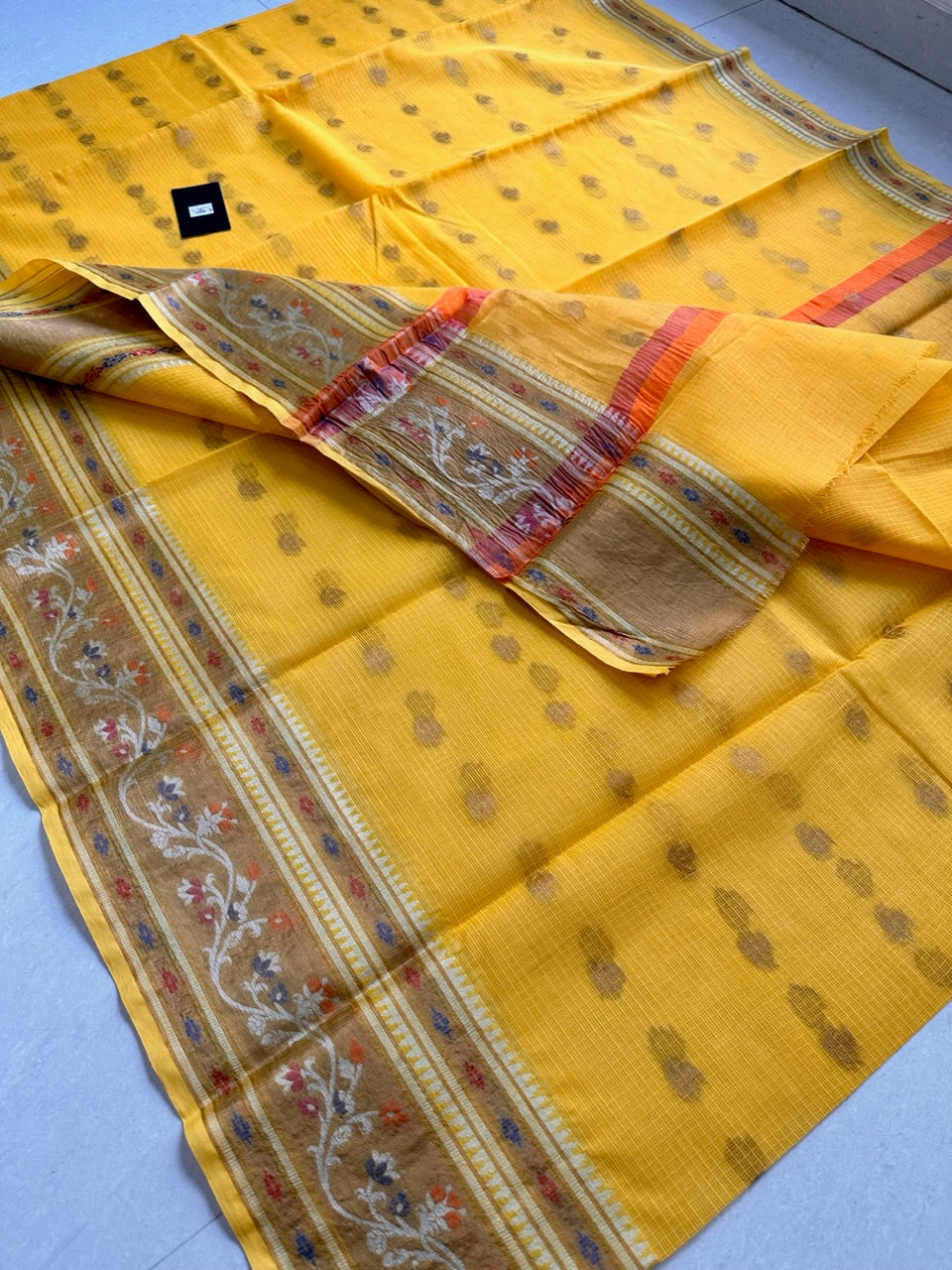 Pure Weaved Kota Cotton Doria Saree