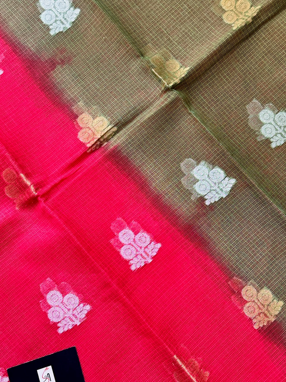 Pure Weaved Kota Cotton Doria Saree