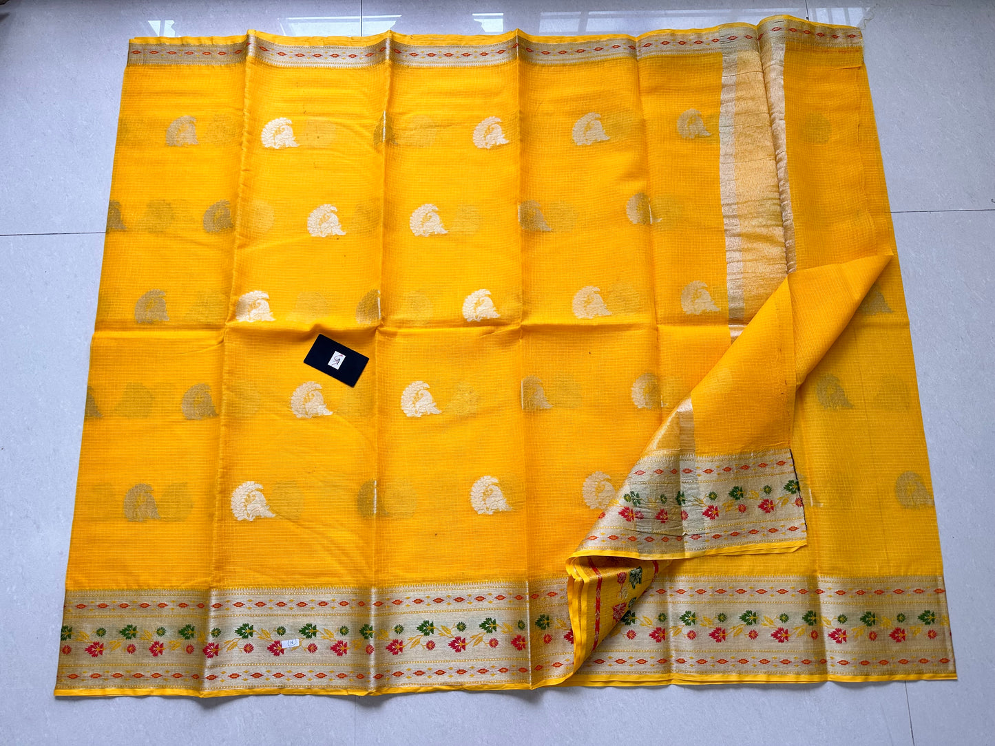 Pure Weaved Kota Cotton Doria Saree