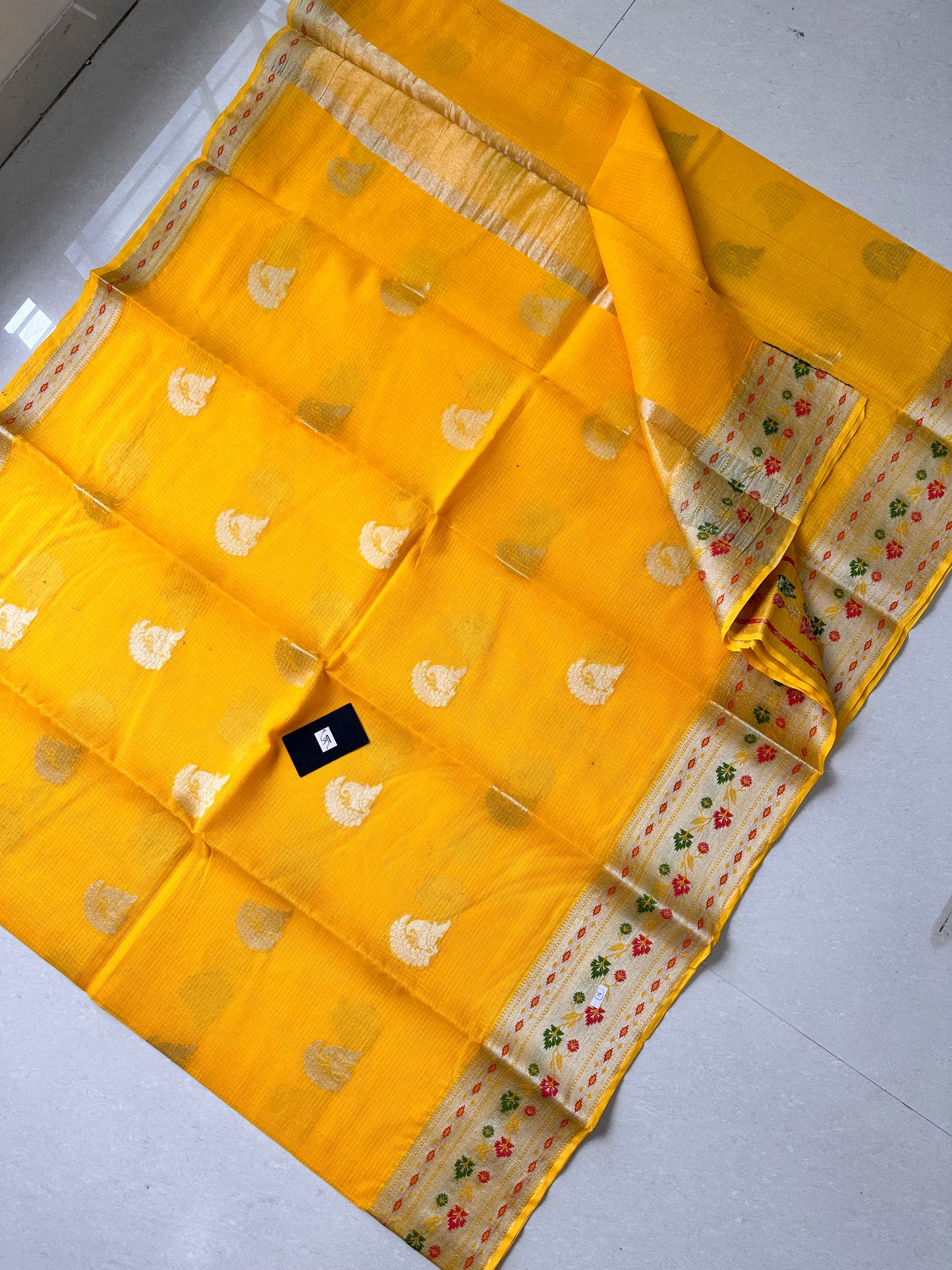 Pure Weaved Kota Cotton Doria Saree