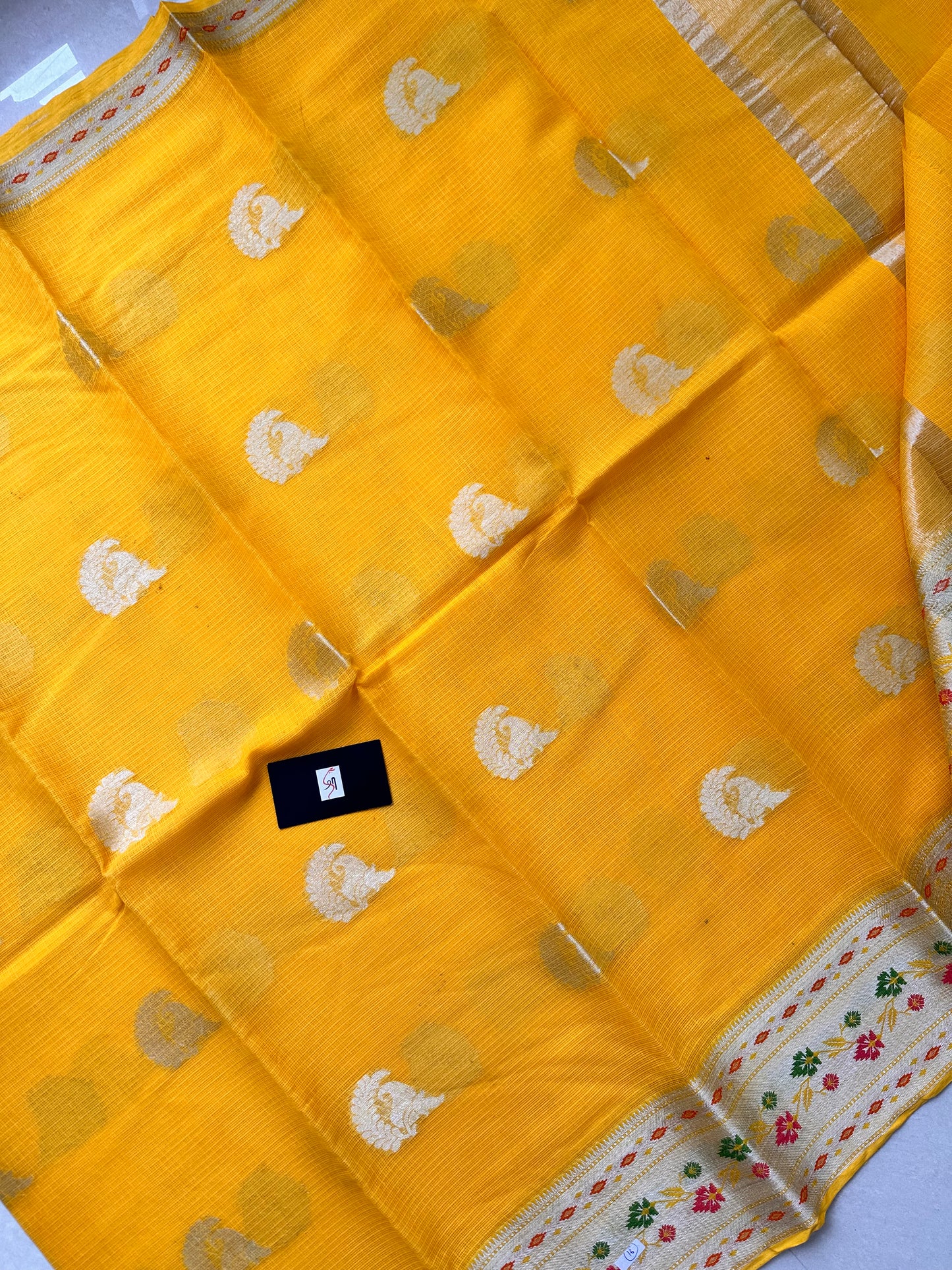 Pure Weaved Kota Cotton Doria Saree