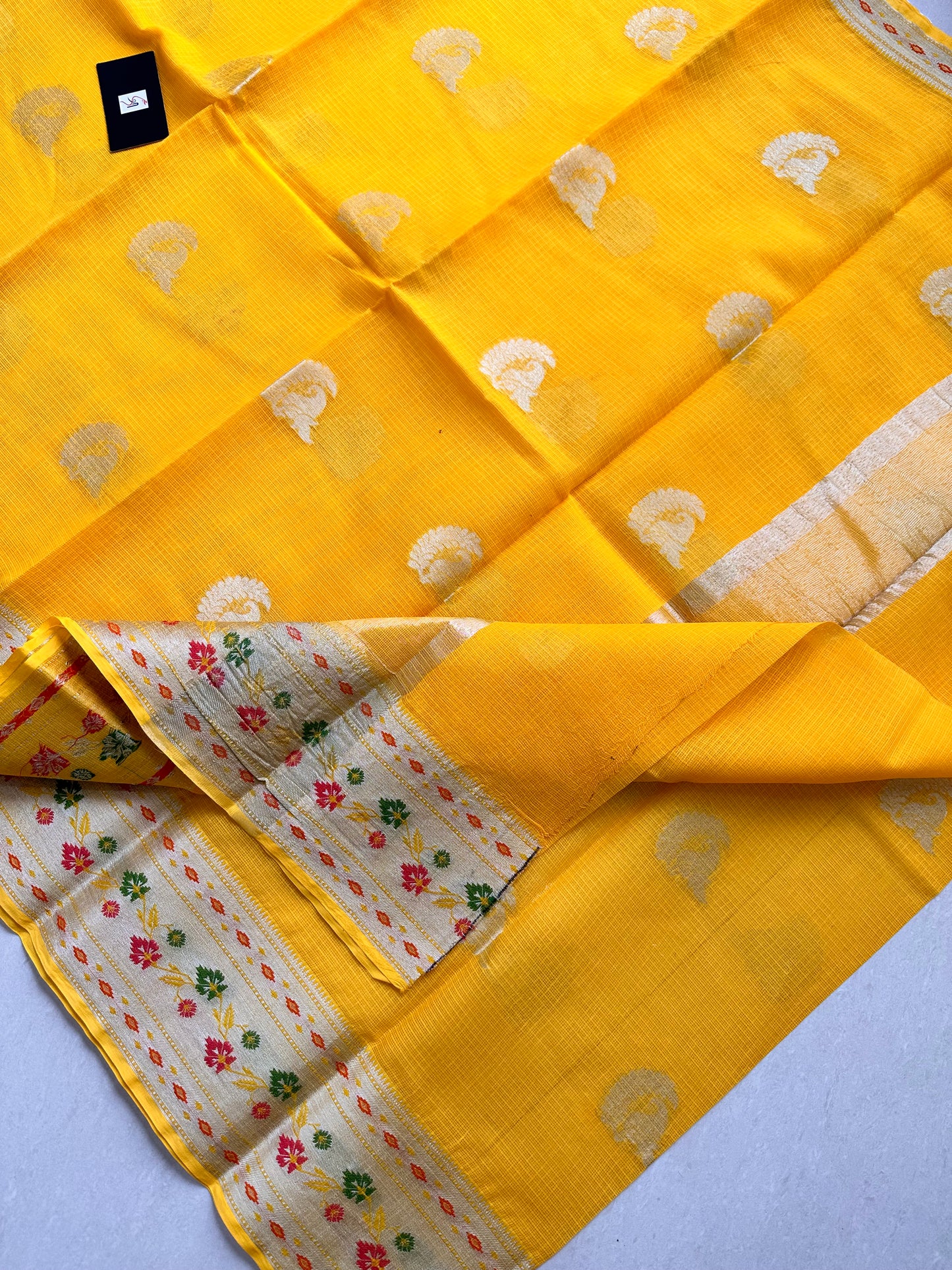 Pure Weaved Kota Cotton Doria Saree