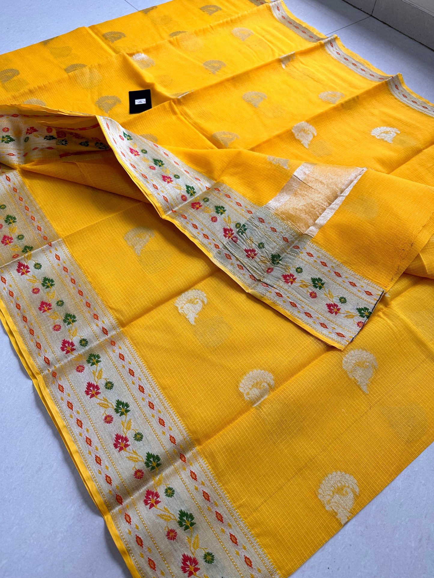 Pure Weaved Kota Cotton Doria Saree