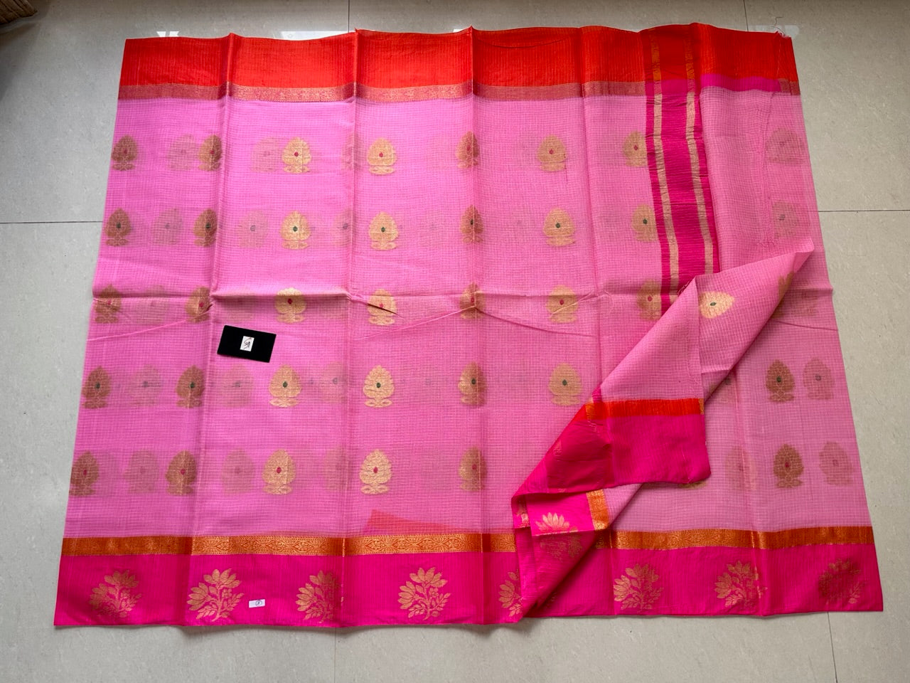 Pure Weaved Kota Cotton Doria Saree