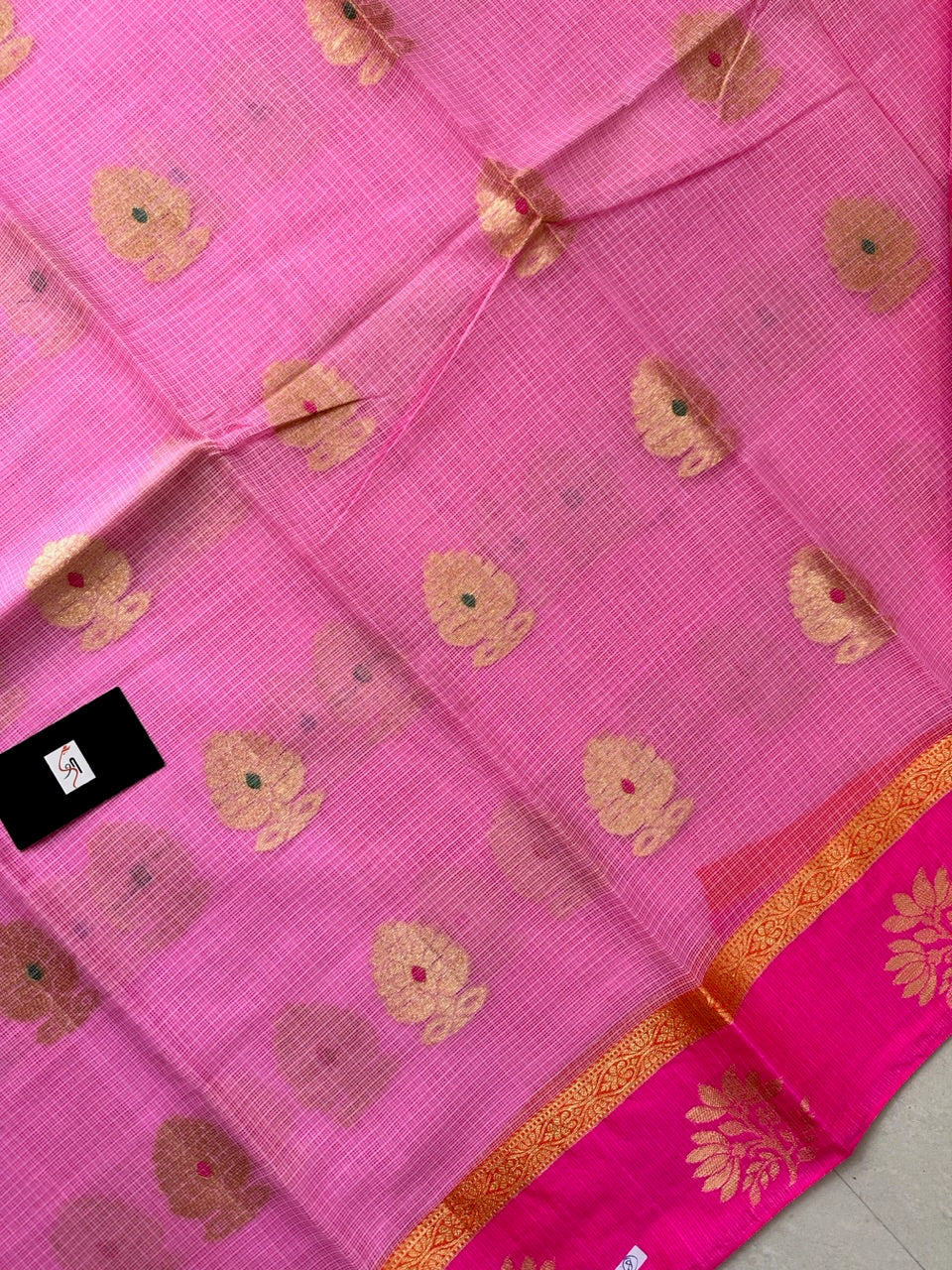 Pure Weaved Kota Cotton Doria Saree