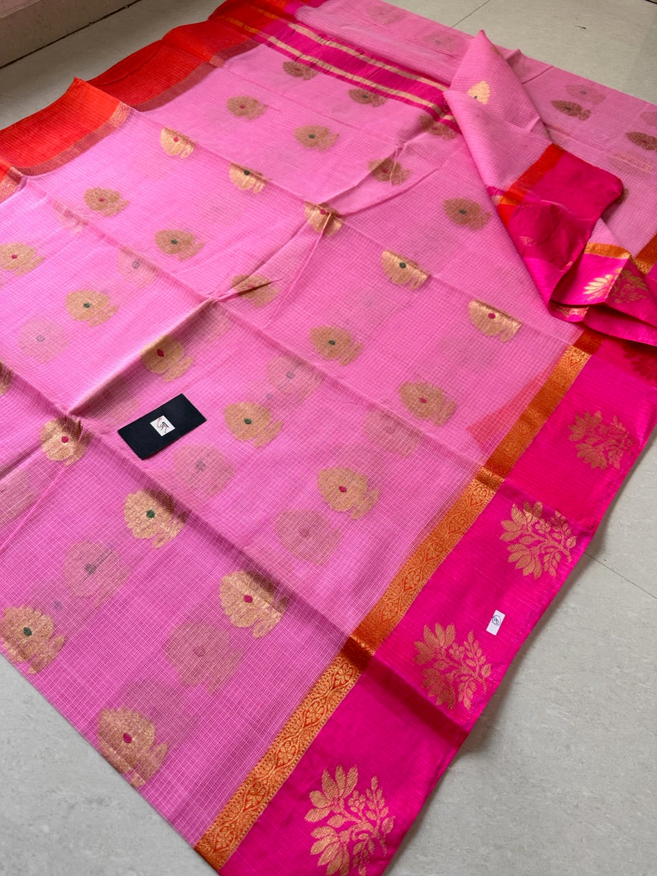 Pure Weaved Kota Cotton Doria Saree