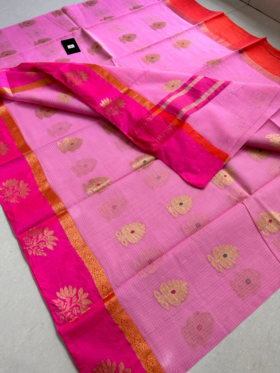 Pure Weaved Kota Cotton Doria Saree