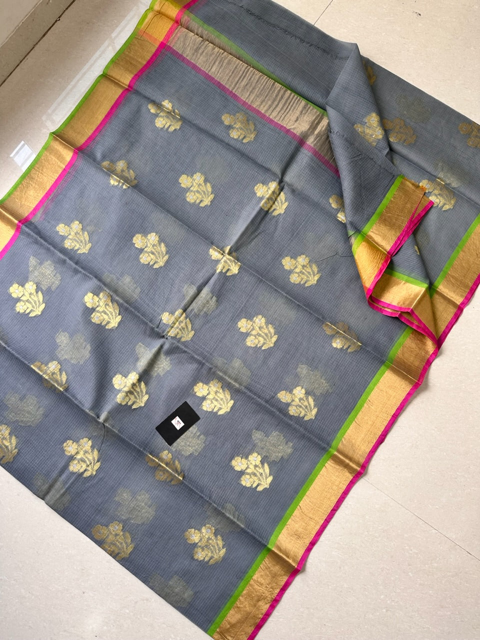 Pure Weaved Kota Cotton Doria Saree