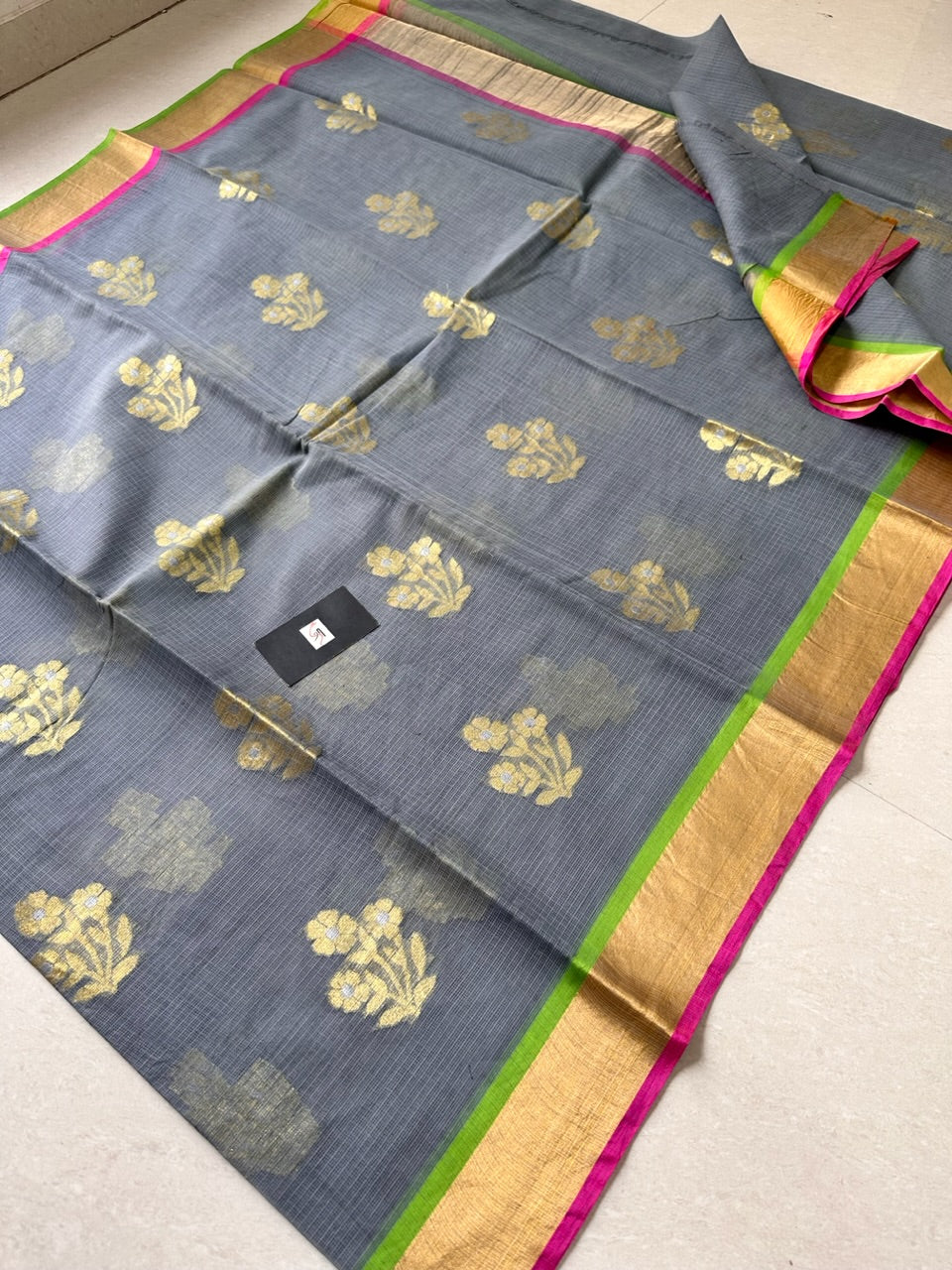 Pure Weaved Kota Cotton Doria Saree