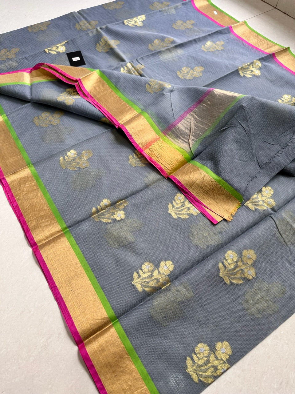 Pure Weaved Kota Cotton Doria Saree