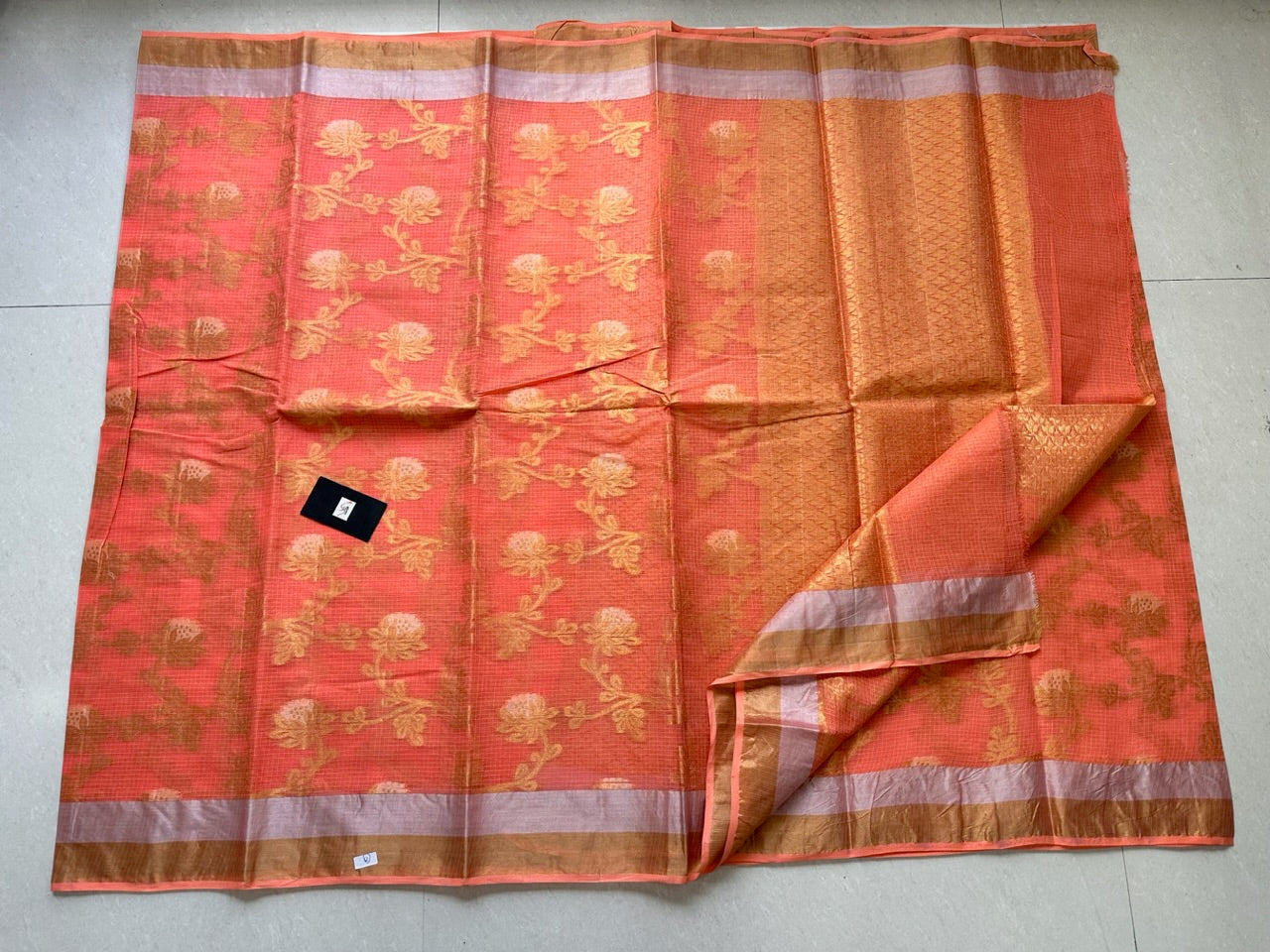 Pure Weaved Kota Cotton Doria Saree