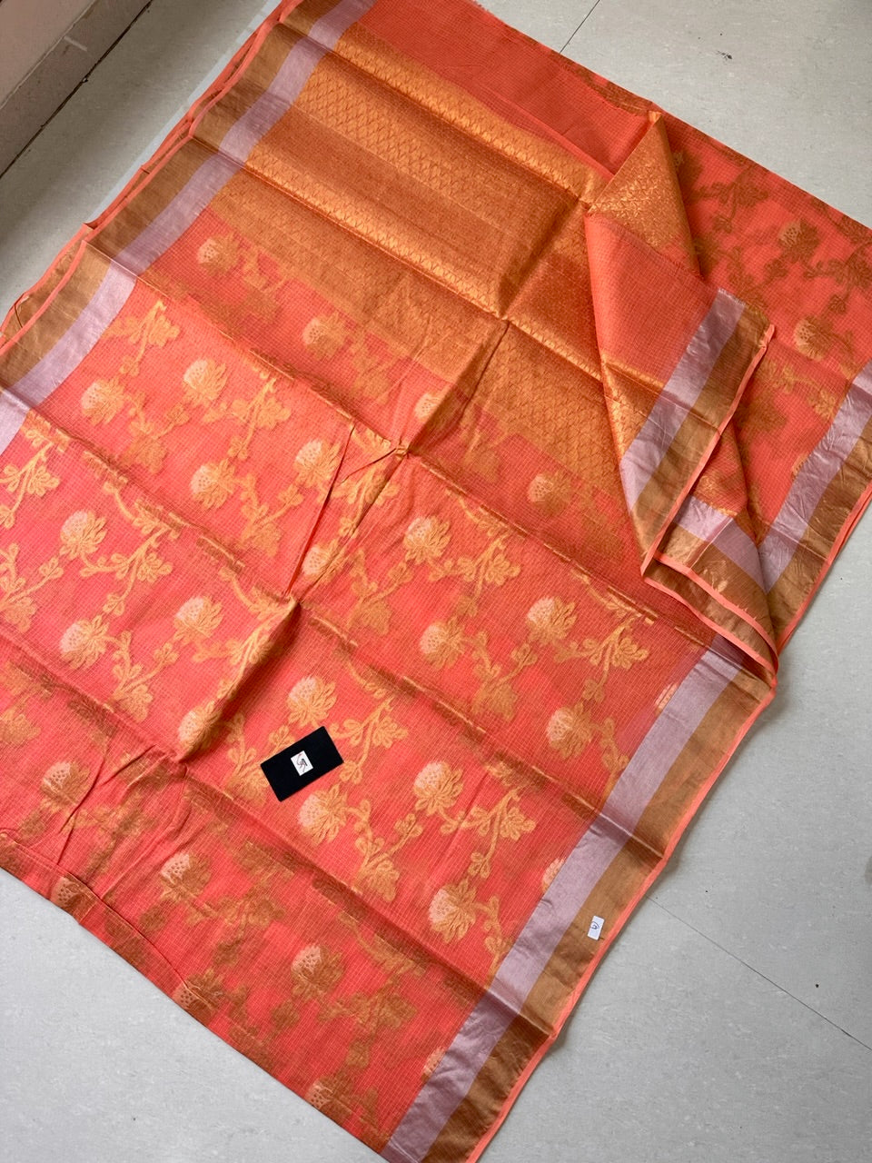 Pure Weaved Kota Cotton Doria Saree