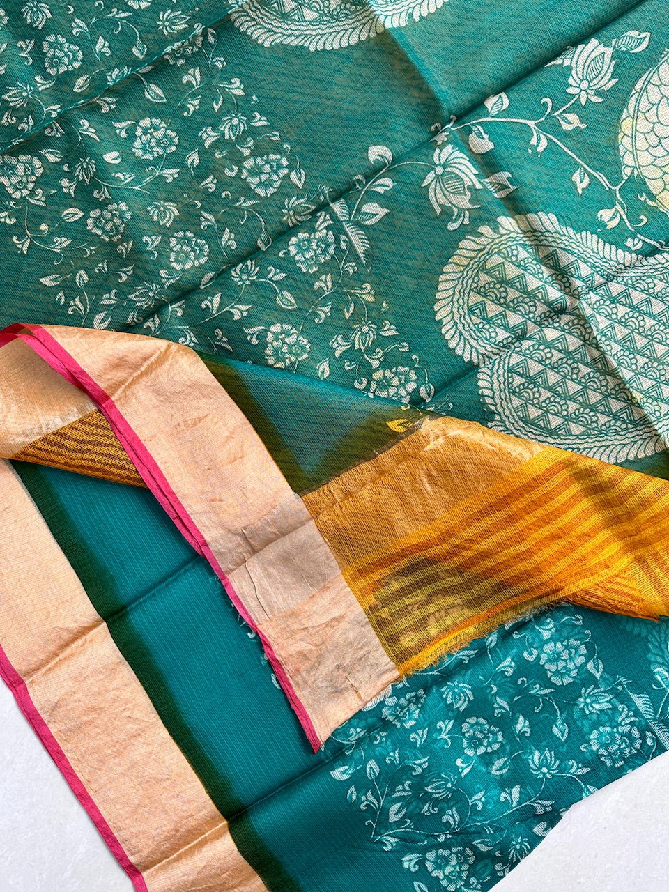 Pure Digital Printed Kota Silk Saree