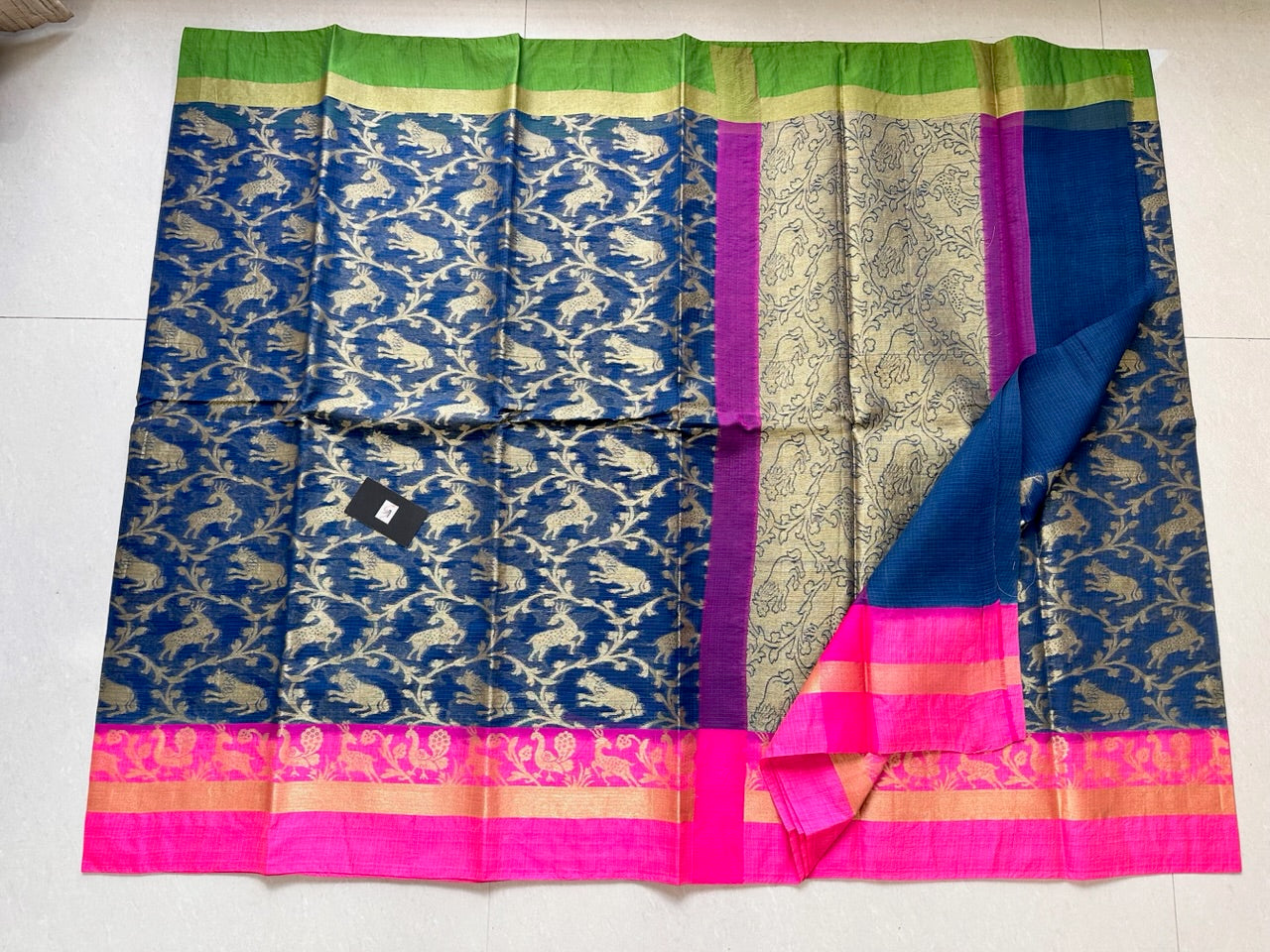 Pure Weaved Kota Cotton Doria Saree