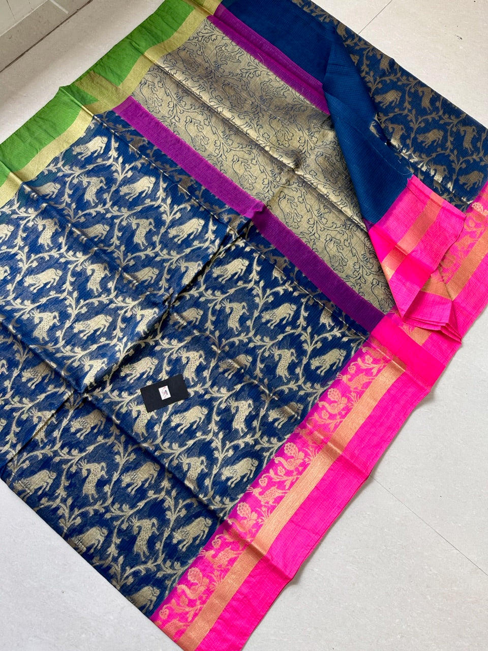 Pure Weaved Kota Cotton Doria Saree