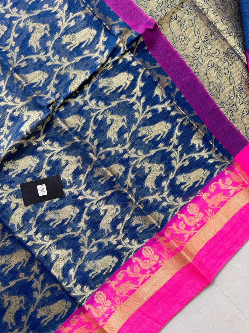 Pure Weaved Kota Cotton Doria Saree