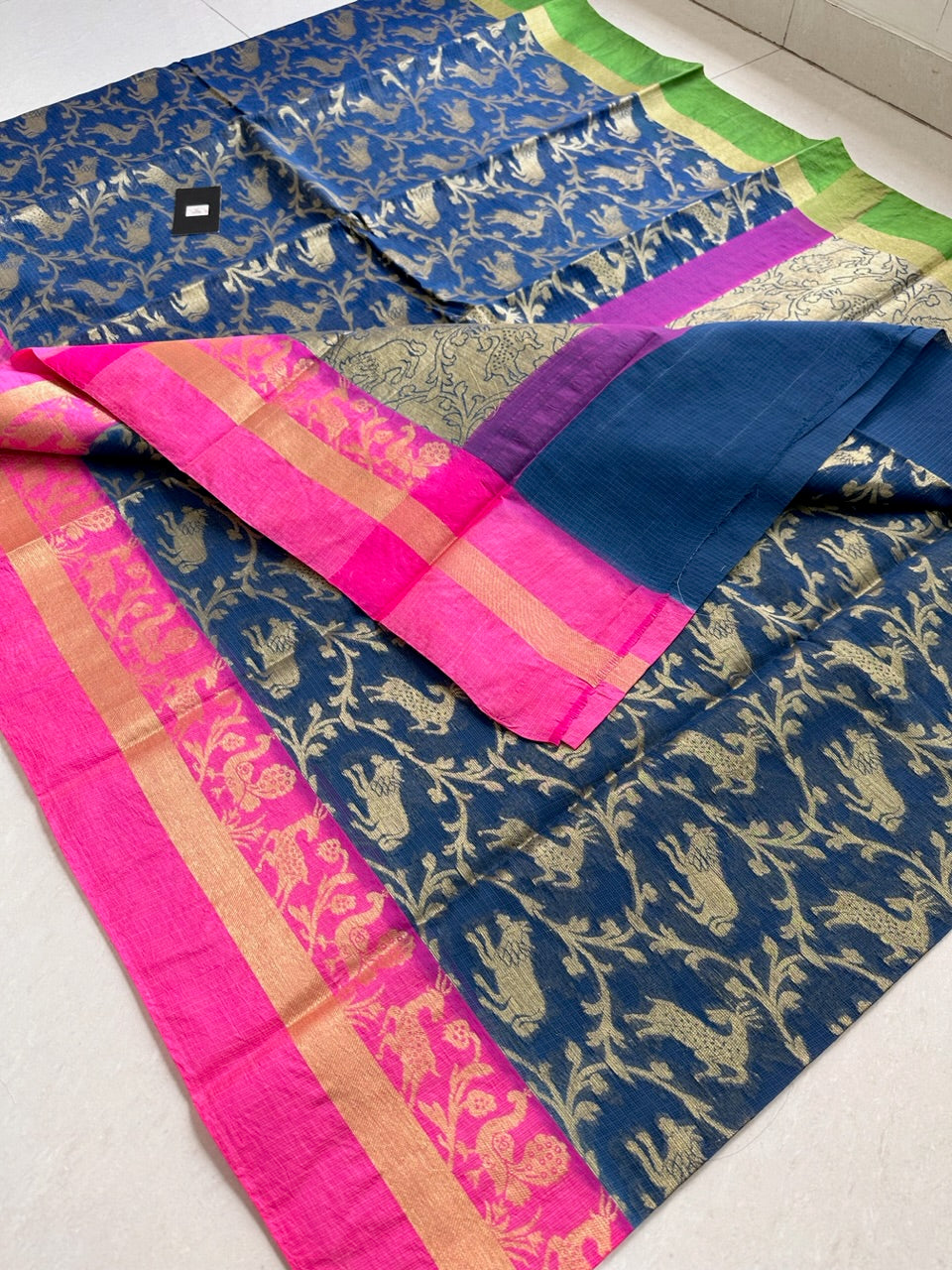 Pure Weaved Kota Cotton Doria Saree