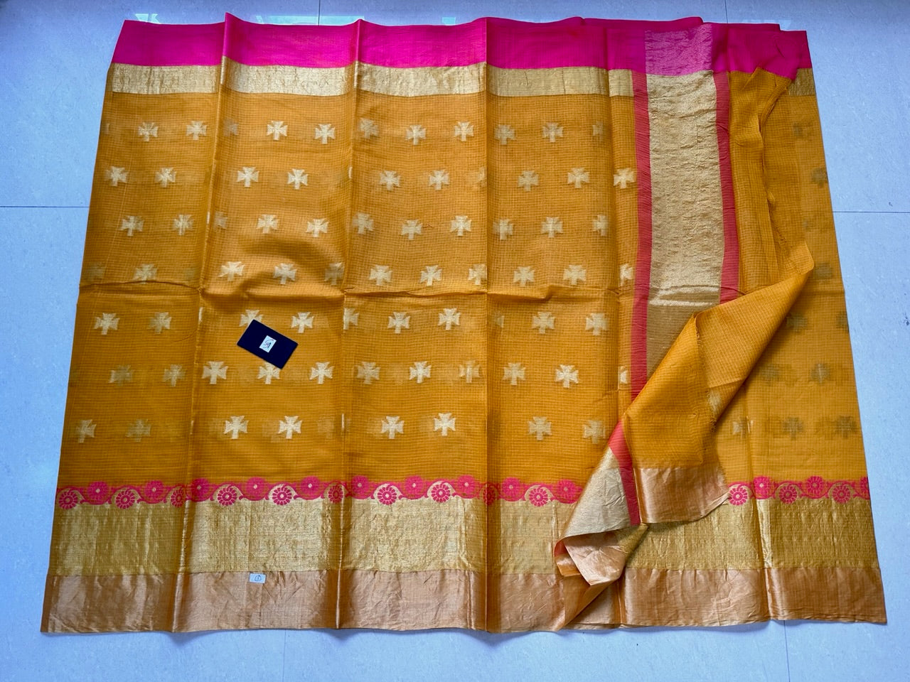 Pure Weaved Kota Cotton Doria Saree