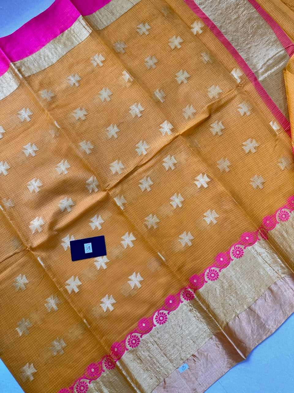 Pure Weaved Kota Cotton Doria Saree