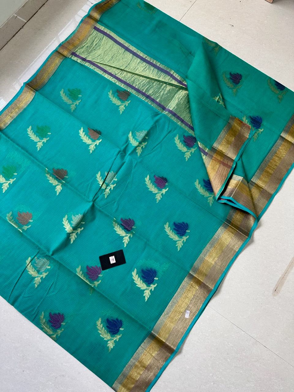 Pure Weaved Kota Cotton Doria Saree