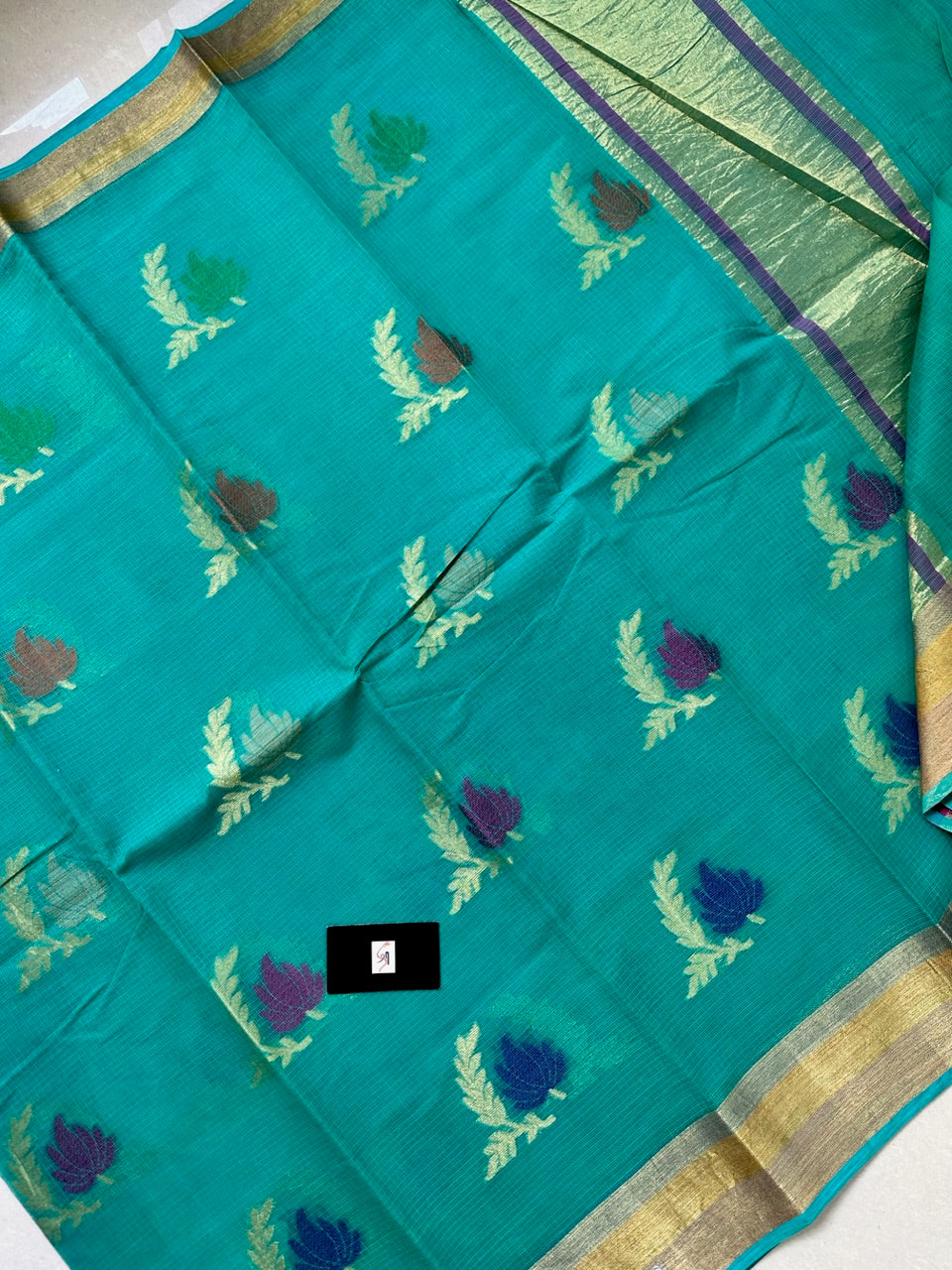 Pure Weaved Kota Cotton Doria Saree