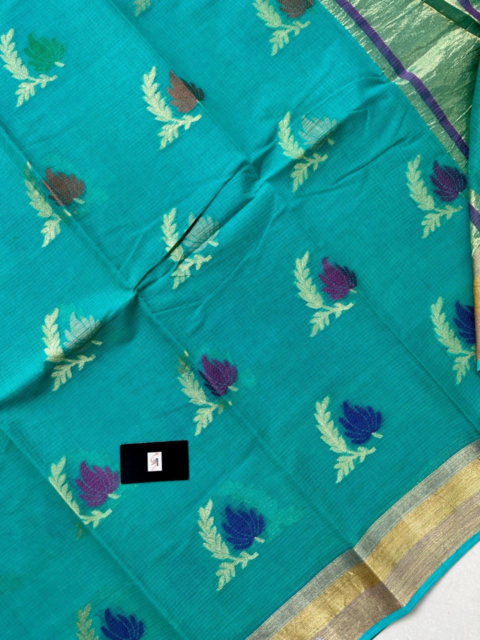 Pure Weaved Kota Cotton Doria Saree