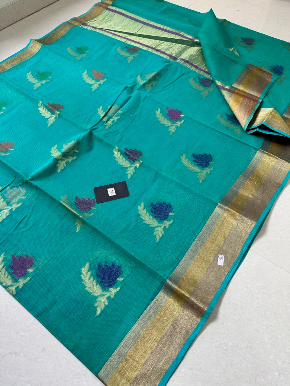 Pure Weaved Kota Cotton Doria Saree