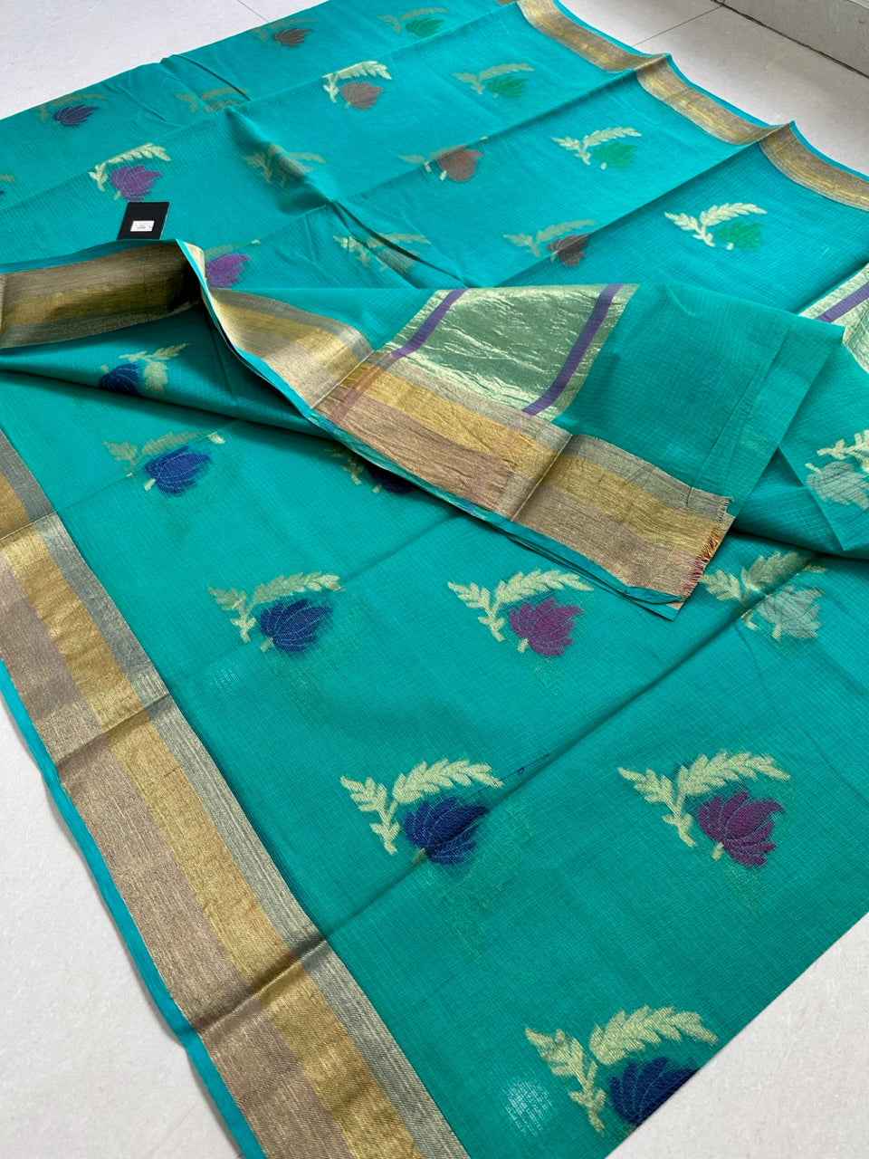 Pure Weaved Kota Cotton Doria Saree