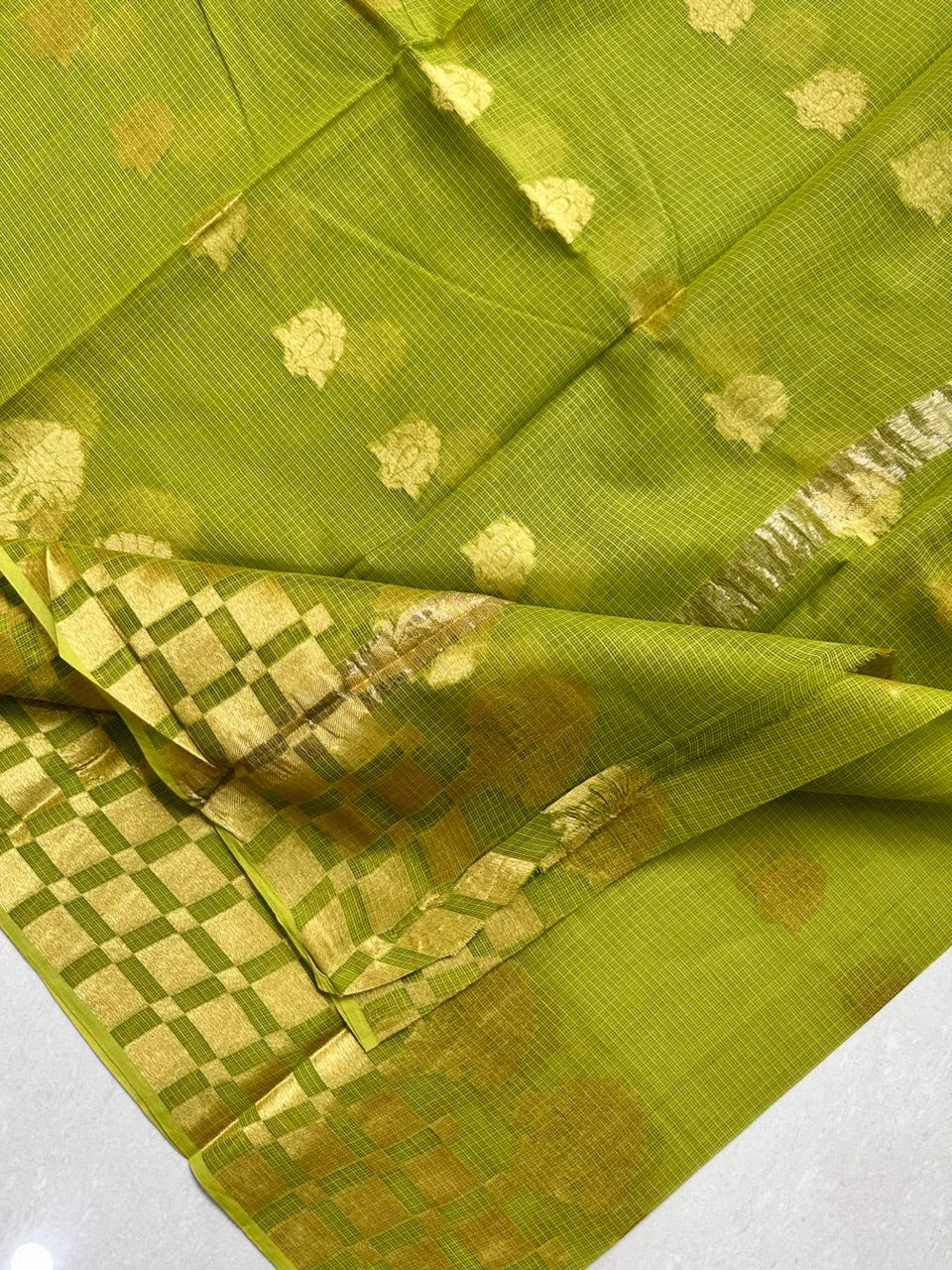 Pure Weaved Kota Cotton Doria Saree