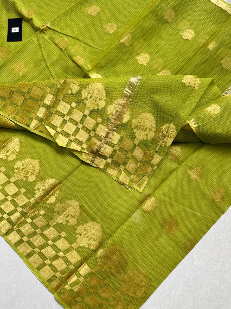 Pure Weaved Kota Cotton Doria Saree