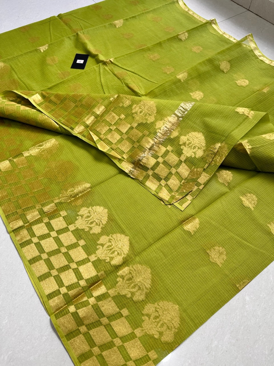 Pure Weaved Kota Cotton Doria Saree