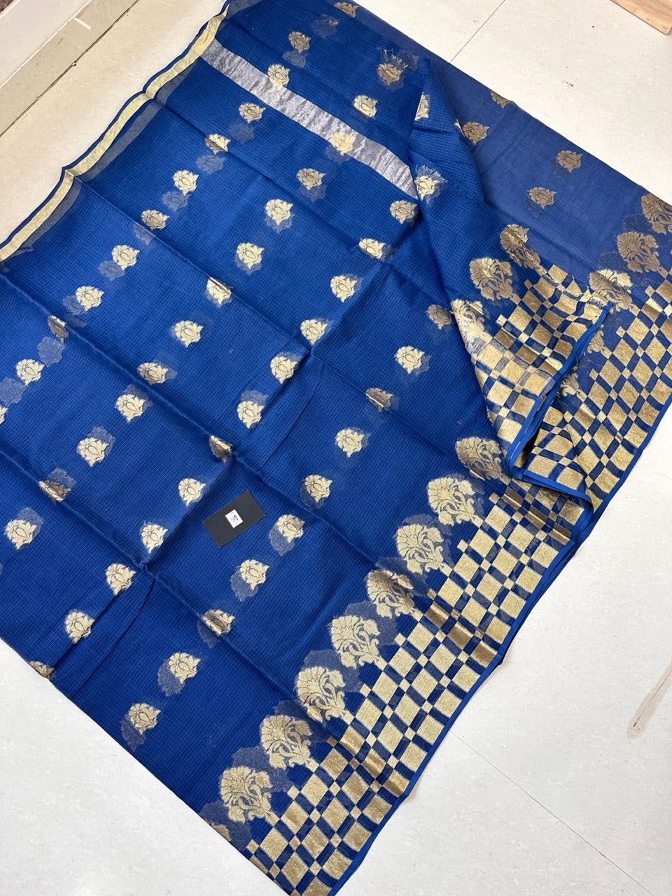 Pure Weaved Kota Cotton Doria Saree