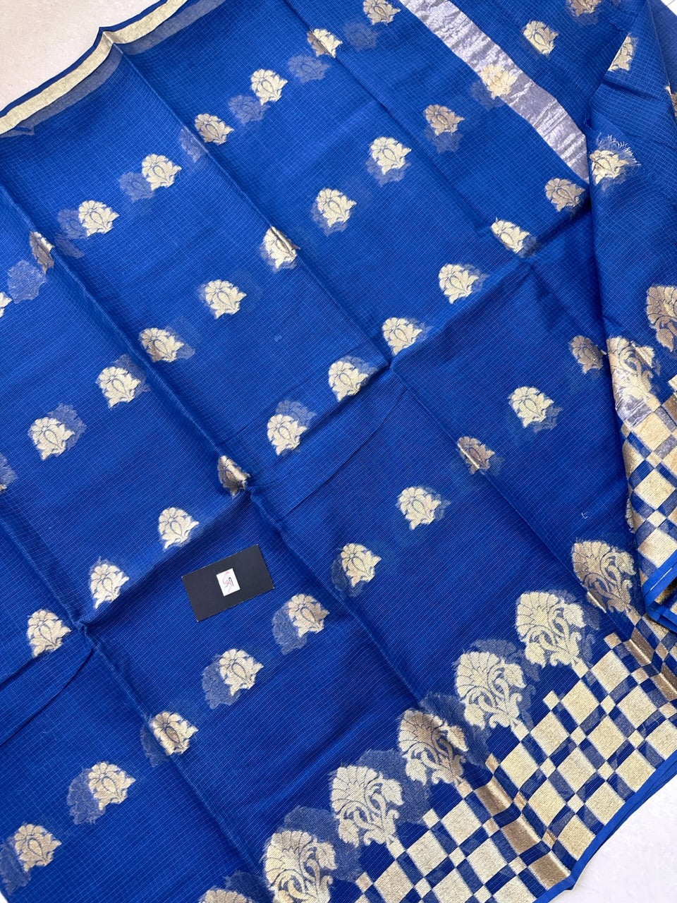 Pure Weaved Kota Cotton Doria Saree