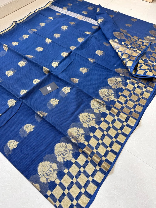 Pure Weaved Kota Cotton Doria Saree