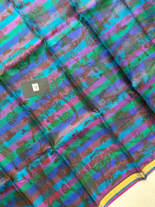 Pure Digital Printed Kota Silk Saree