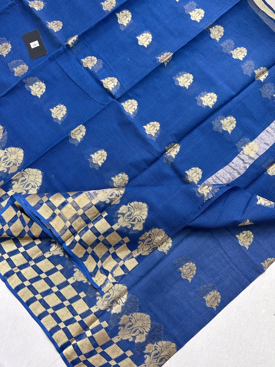 Pure Weaved Kota Cotton Doria Saree