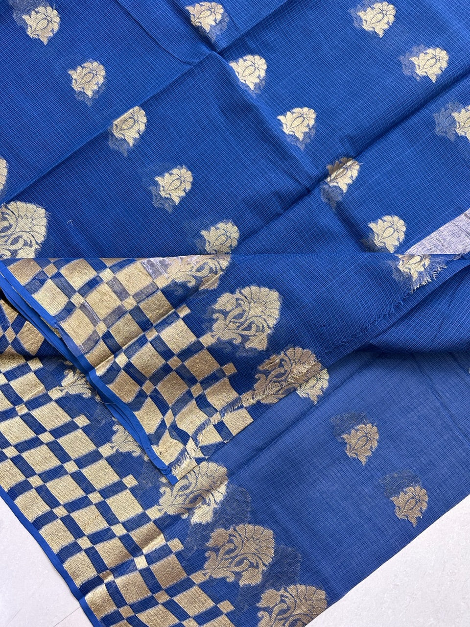 Pure Weaved Kota Cotton Doria Saree