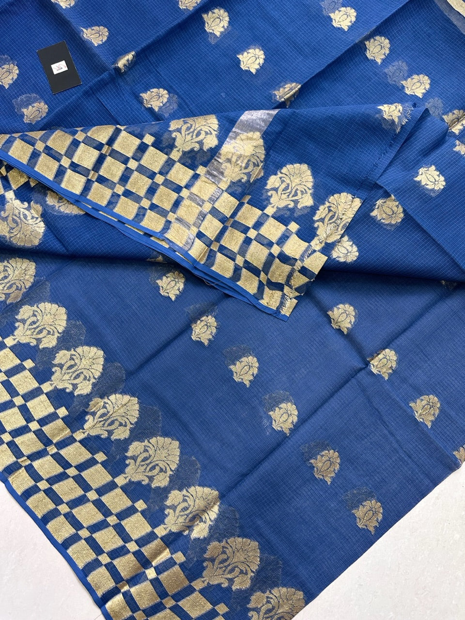 Pure Weaved Kota Cotton Doria Saree