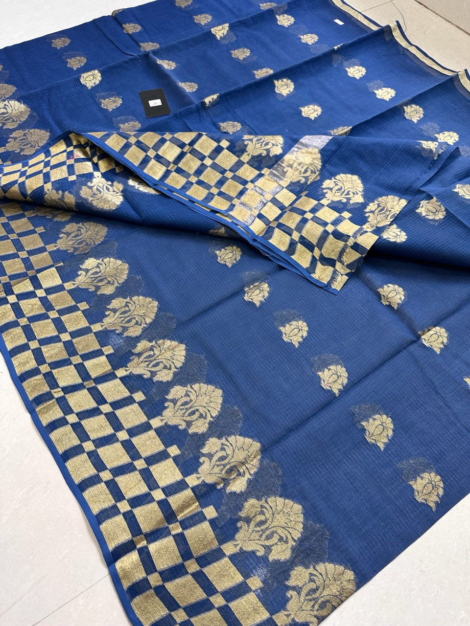 Pure Weaved Kota Cotton Doria Saree