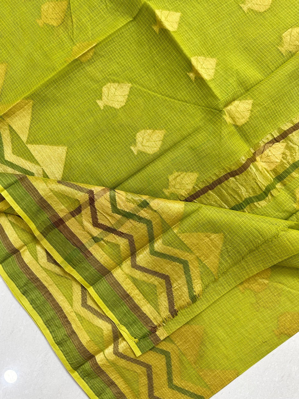 Pure Weaved Kota Cotton Doria Saree