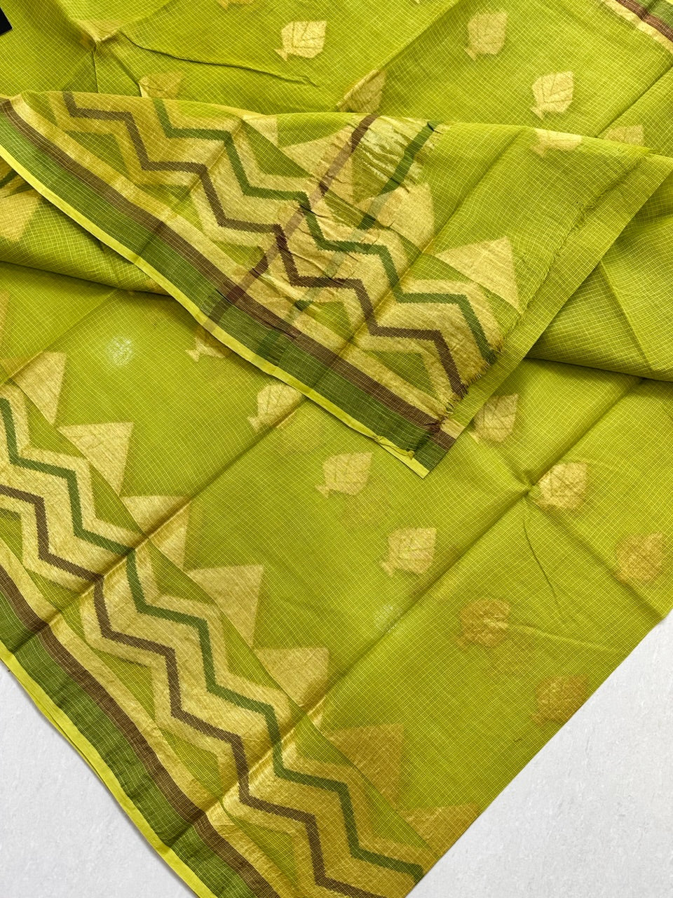 Pure Weaved Kota Cotton Doria Saree