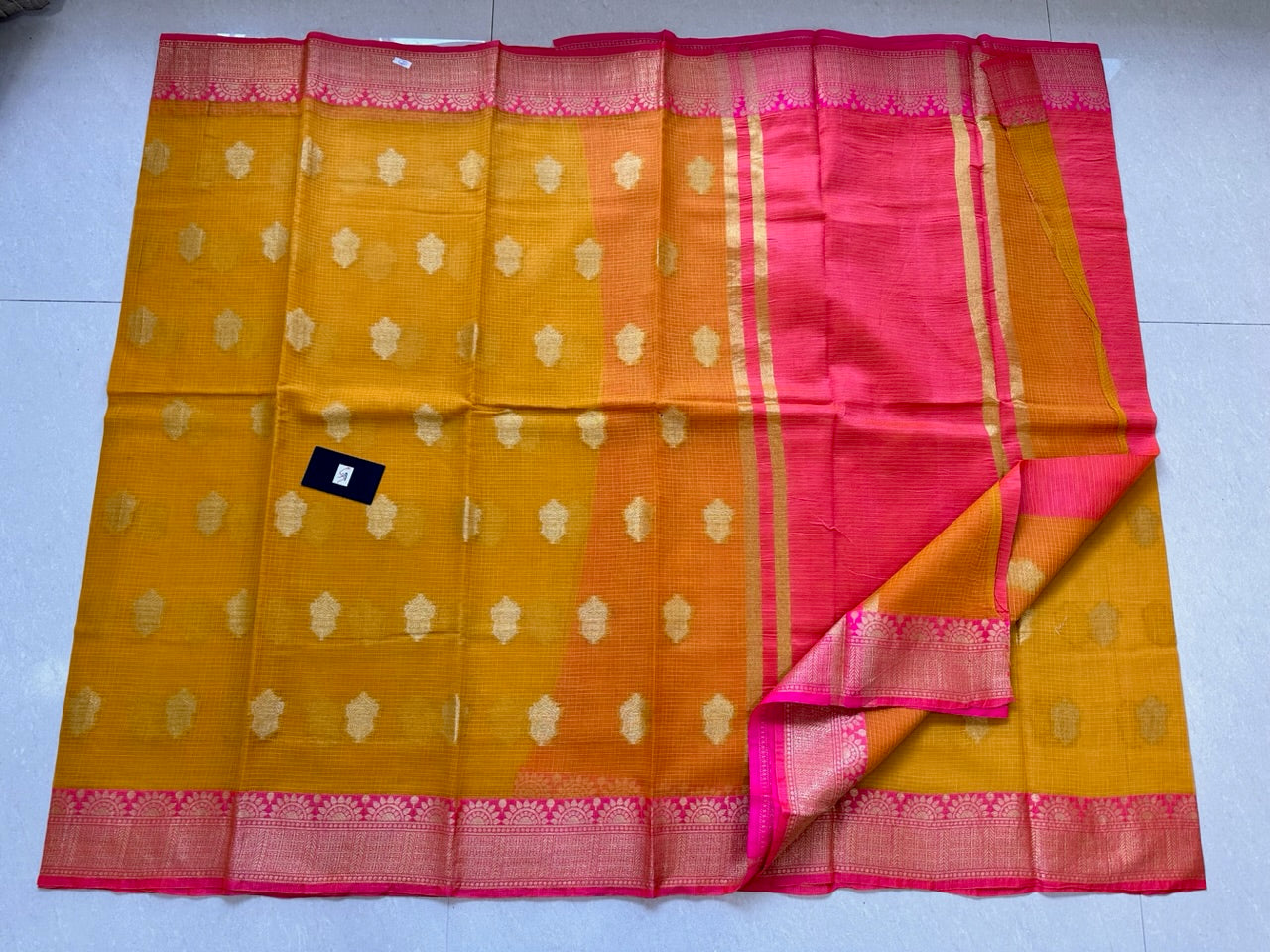 Pure Weaved Kota Cotton Doria Saree