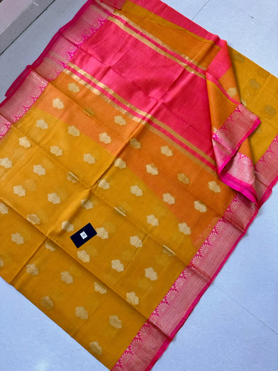 Pure Weaved Kota Cotton Doria Saree