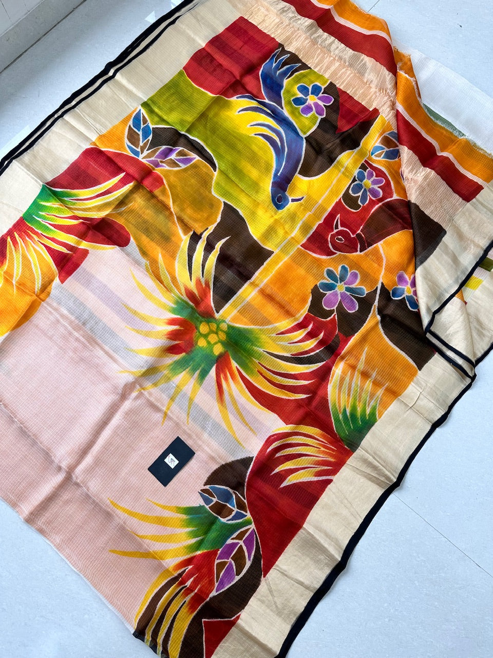 Pure Handpainted Kota Silk Saree