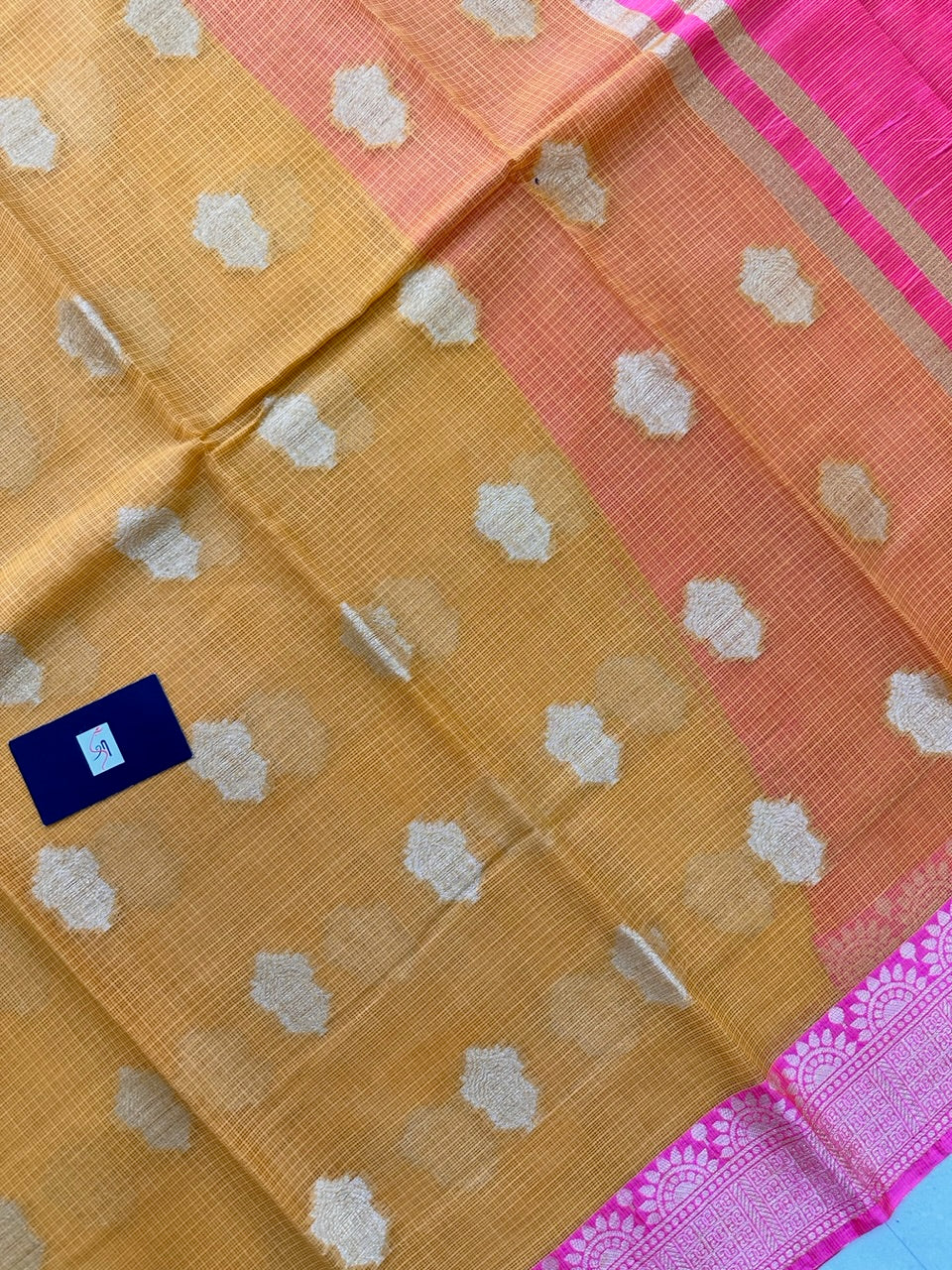 Pure Weaved Kota Cotton Doria Saree