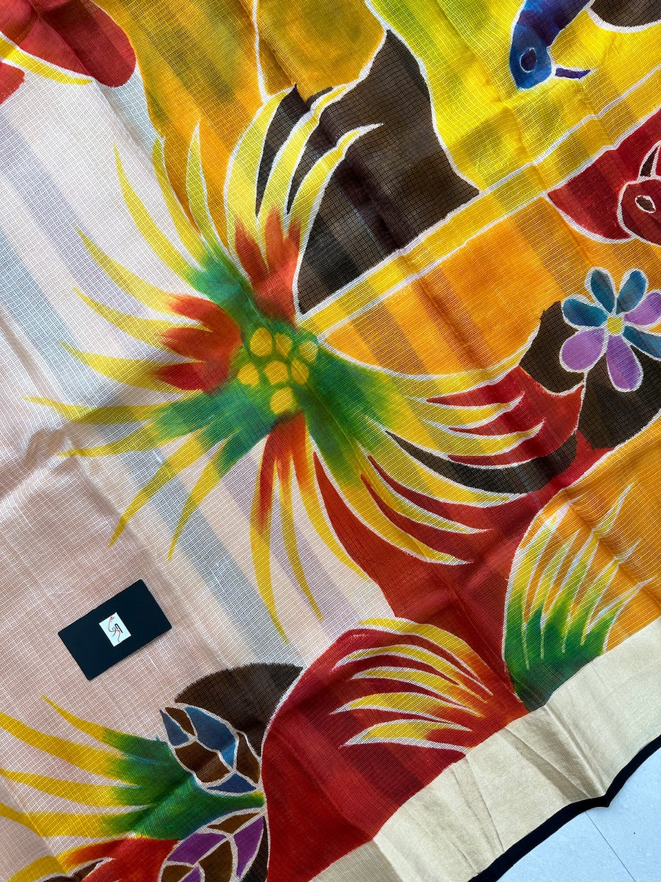 Pure Handpainted Kota Silk Saree