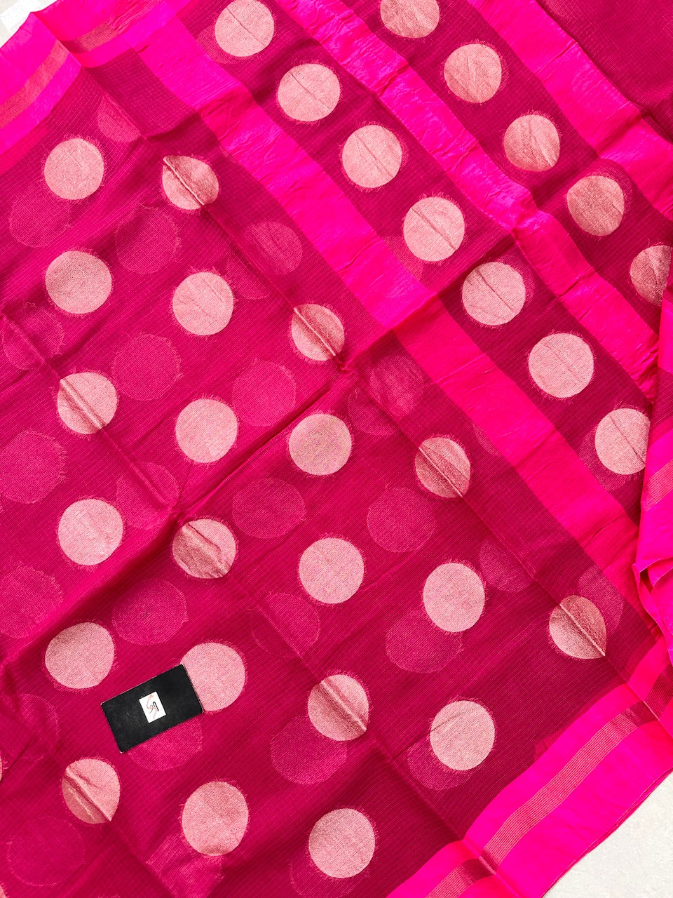 Pure Weaved Kota Cotton Doria Saree