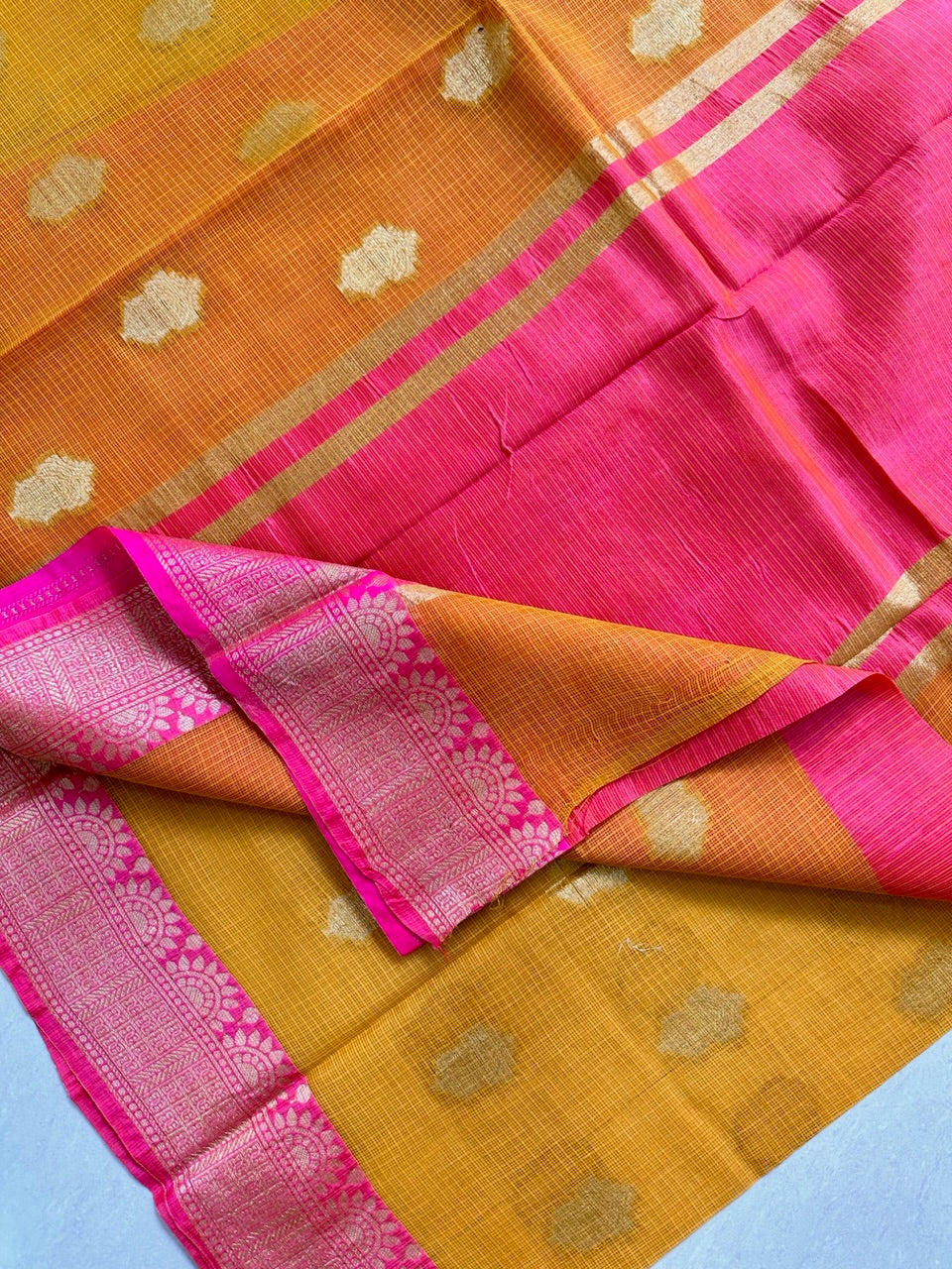 Pure Weaved Kota Cotton Doria Saree