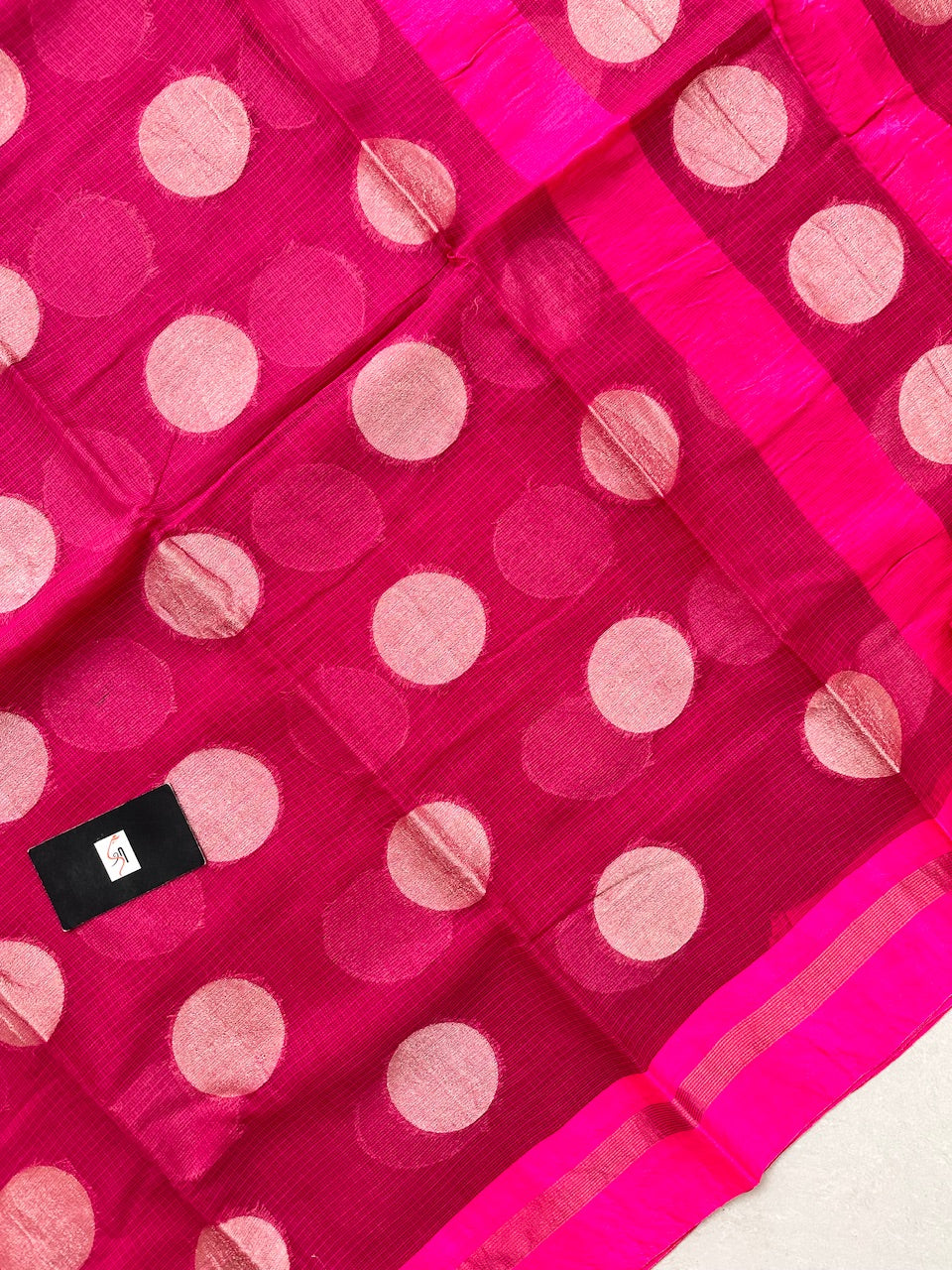 Pure Weaved Kota Cotton Doria Saree