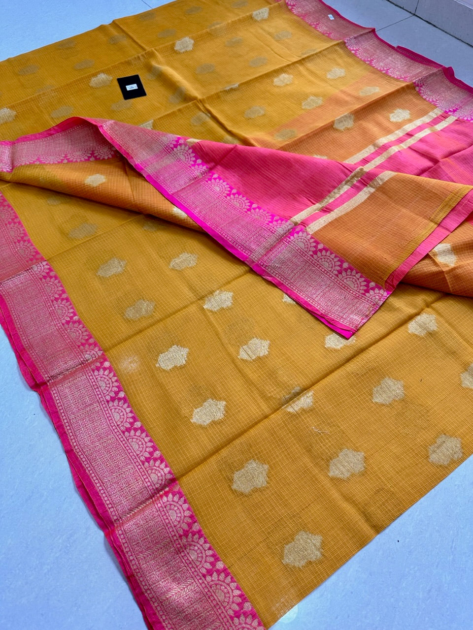 Pure Weaved Kota Cotton Doria Saree